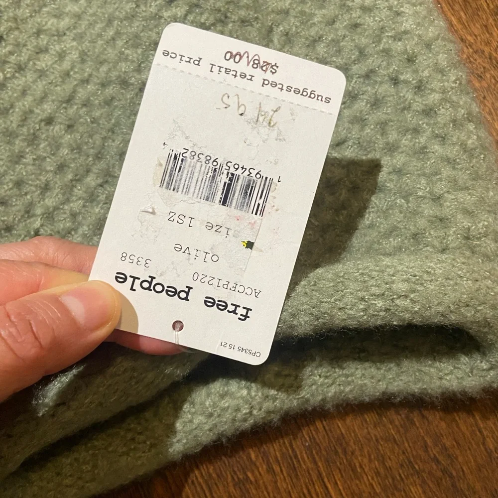 free people beanie size OS teal color - Picture 2 of 3